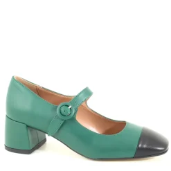 Decollete Denise Nero, Verde