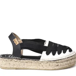 Espadrillas Janeiro Bianco, Nero
