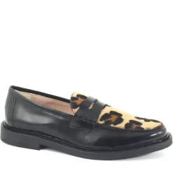 Mocassino Jimmy Animalier, Nero