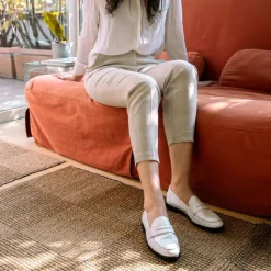 Mocassino Penny Bianco