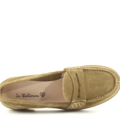 Mocassino Zeno Beige, Cuoio