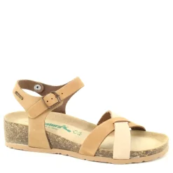 Sandalo 12 Fregene Beige, Multicolor