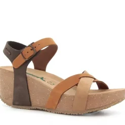 Sandalo 24 Fregene Marrone, Multicolor