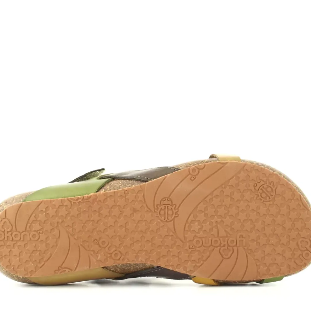 Sandalo Ibiza 718 Multicolor, Verde