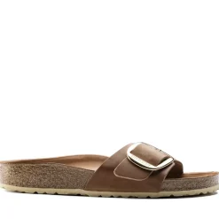Sandalo Madrid Big Buckle Cuoio, Marrone