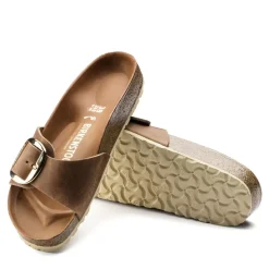 Sandalo Madrid Big Buckle Cuoio, Marrone