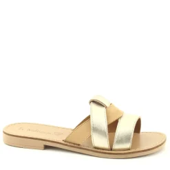 Sandalo Teti Beige, Oro