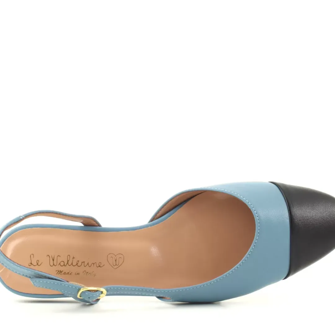 Slingback Aiko Azzurro, Nero