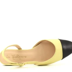 Slingback Aiko Giallo, Nero