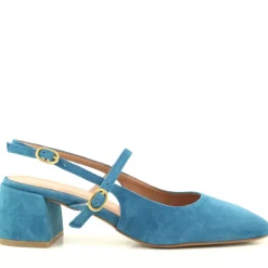 Slingback Amabel Azzurro
