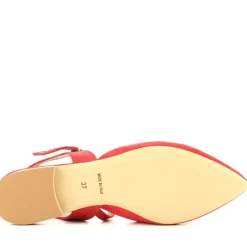 Slingback Flora Rosso