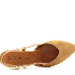 Slingback Mara Beige, Cuoio