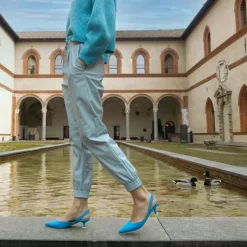 Slingback Marion Azzurro, Jeans