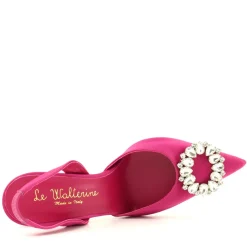 Slingback Satin Fucsia, Rosa