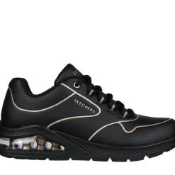 Sneaker Uno Gold 155637 Nero, Oro
