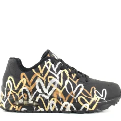 Sneaker Uno-Loving 155523 Nero, Oro
