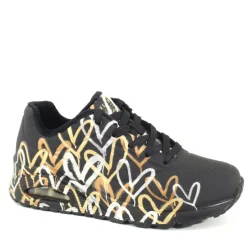 Sneaker Uno-Loving 155523 Nero, Oro